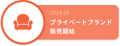 2014.09 プライベートブランド販売開始