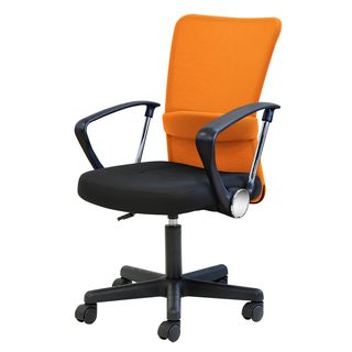 QUE チェア 肘付き オレンジ